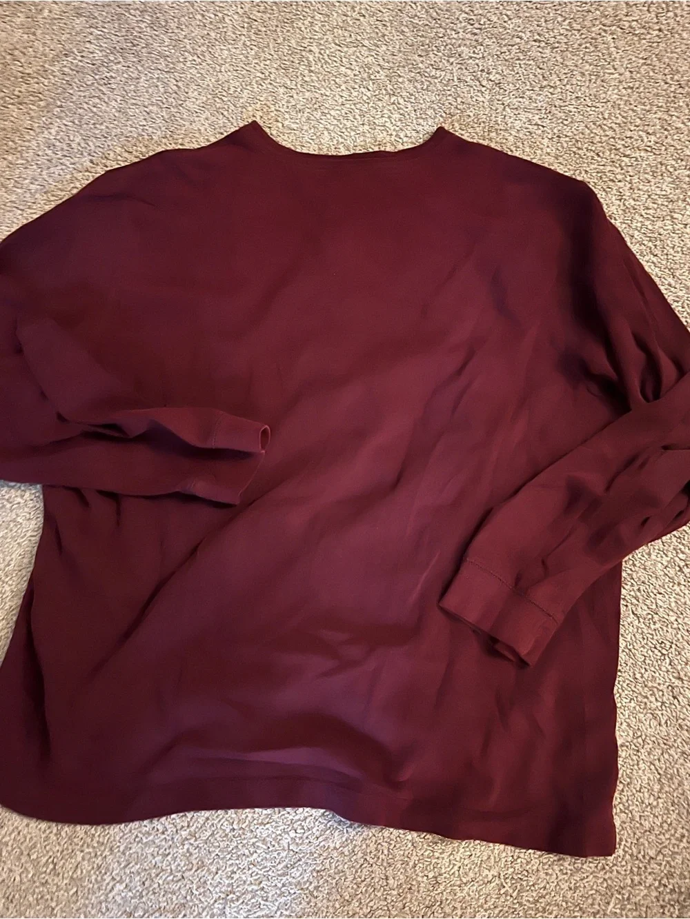 St. John's Bay Men's Long-Sleeve Henley - Wine